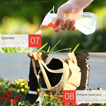 10-Piece Gardening Kit with Storage Bag – Complete Tool Set for Yard Maintenance