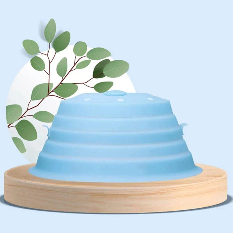 2-in-1 Collapsible Microwave Cover & Heat-Resistant Grip