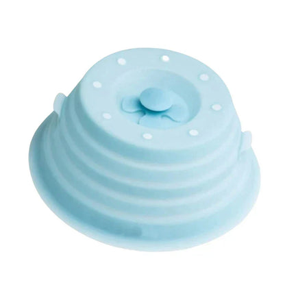 2-in-1 Collapsible Microwave Cover & Heat-Resistant Grip