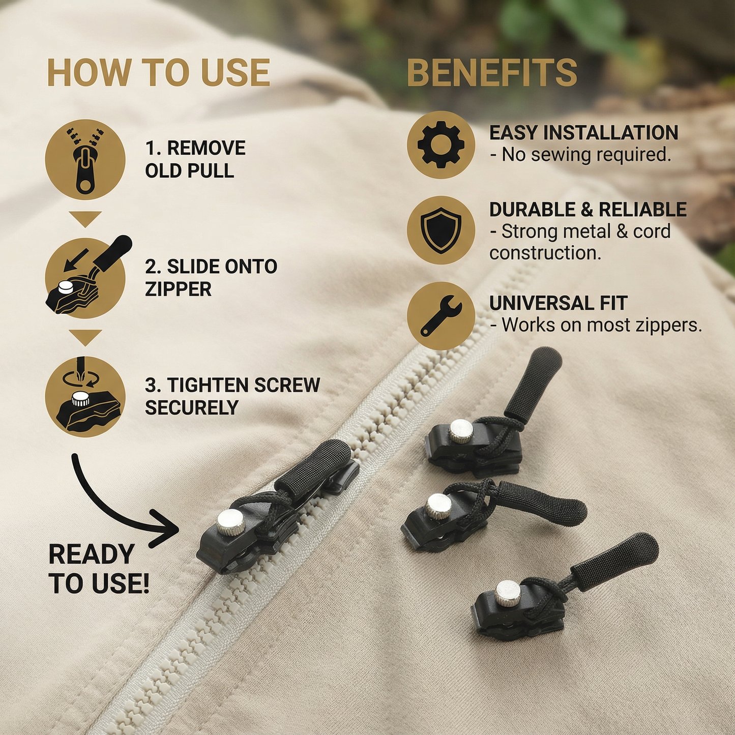 6-Pack Zipper Fixing Kit